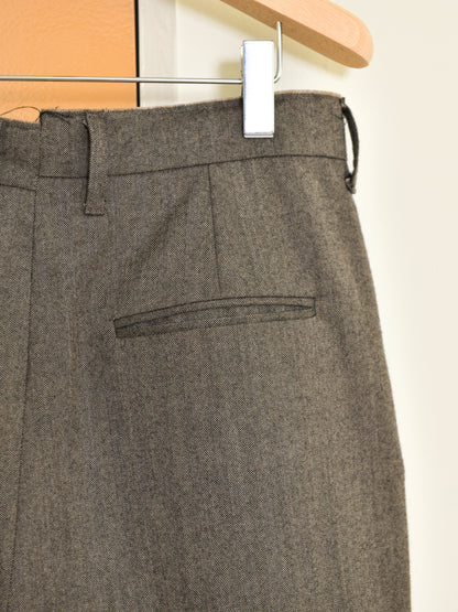 CAMIEL FORTGENS カミエルフォートヘンス SUIT PANTS HERRINGBONE ヘリンボーン BEIGE ベージュ CF.20.06.09.01 パンツ ウール オランダ 26aw 春夏 日本取り扱い 名古屋 丸の内 セレクトショップ THIRD PLACE サードプレイス