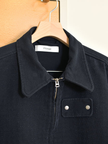 TOZAOU トザオウ Mechanic Panching Jacket NAVY ネイビー TOZ-26AW-JK0001 コットン COTTON ジャケット 26aw 春夏 日本取り扱い 名古屋 丸の内 セレクトショップ THIRD PLACE サードプレイス