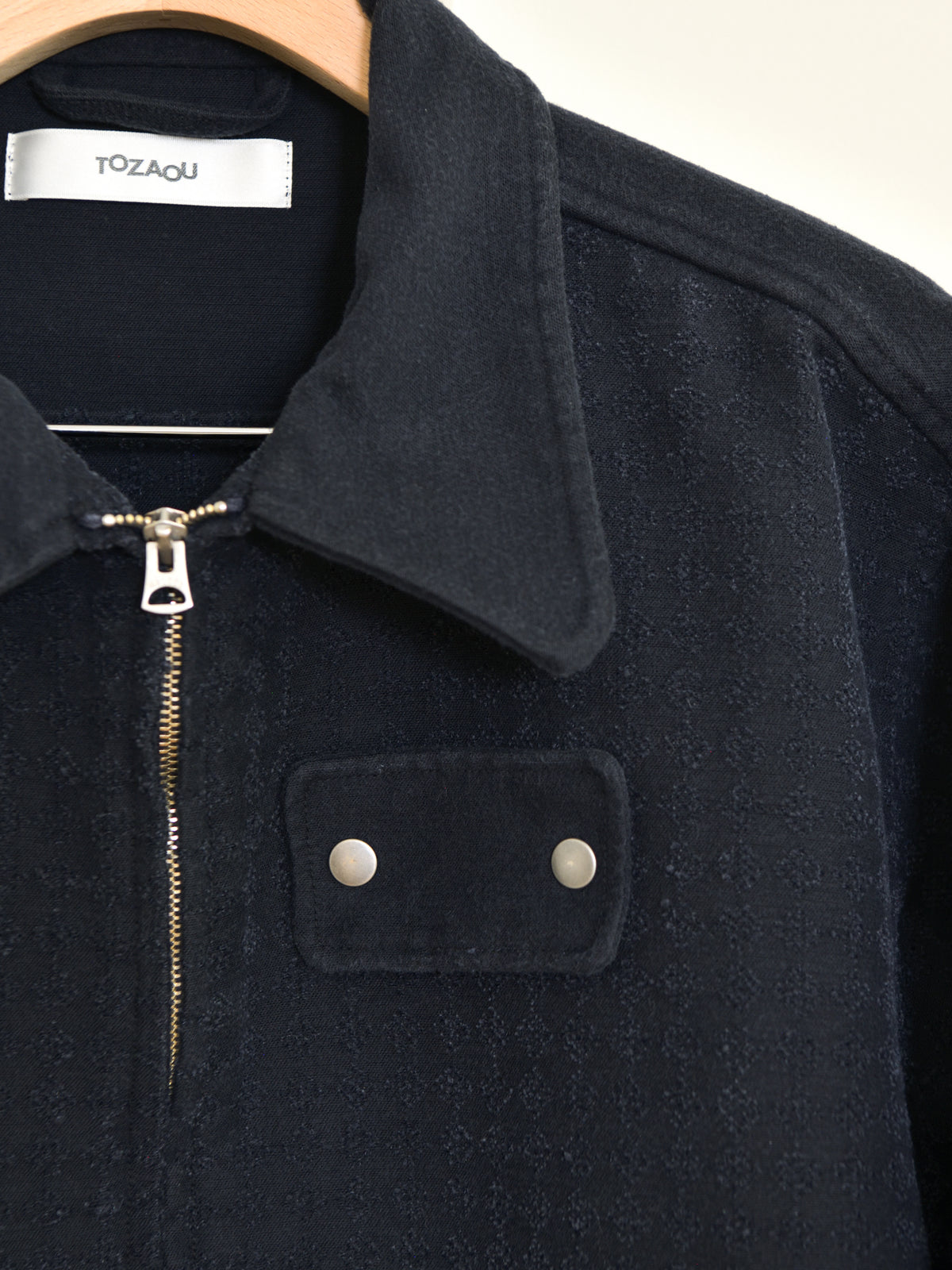 TOZAOU トザオウ Mechanic Panching Jacket NAVY ネイビー TOZ-26AW-JK0001 コットン COTTON ジャケット 26aw 春夏 日本取り扱い 名古屋 丸の内 セレクトショップ THIRD PLACE サードプレイス