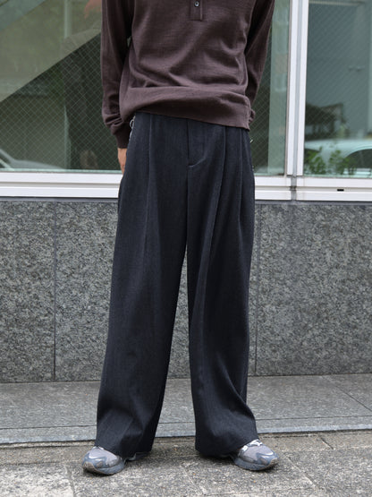ISSUETHINGS イシューシングス 26b/118-w-00 別注 スラックス BLACK ウール 26AW 愛知県 名古屋 丸の内 ユニセックス セレクトショップ THIRD PLACE サードプレイス
