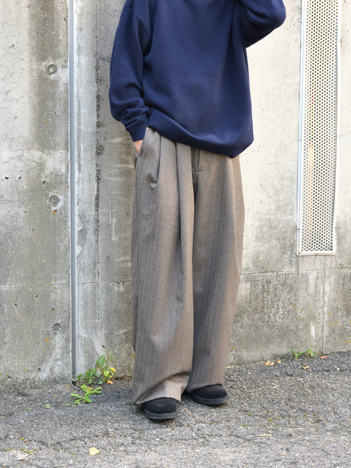 CAMIEL FORTGENS カミエルフォートヘンス SUIT PANTS HERRINGBONE ヘリンボーン BEIGE ベージュ CF.20.06.09.01 パンツ ウール オランダ 26aw 春夏 日本取り扱い 名古屋 丸の内 セレクトショップ THIRD PLACE サードプレイス