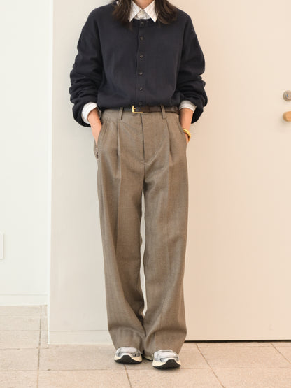 ISSUETHINGS イシューシングス 26b/118-w-00 別注 スラックス BLACK BEAGE ウール 26AW 愛知県 名古屋 丸の内 ユニセックス セレクトショップ THIRD PLACE サードプレイス