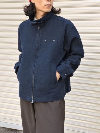 TOZAOU トザオウ Mechanic Panching Jacket NAVY ネイビー TOZ-26AW-JK0001 コットン COTTON ジャケット 26aw 春夏 日本取り扱い 名古屋 丸の内 セレクトショップ THIRD PLACE サードプレイス