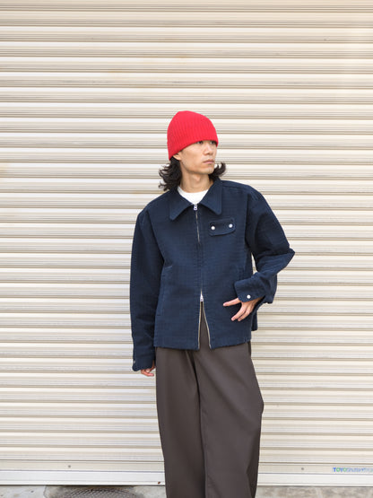 TOZAOU トザオウ Mechanic Panching Jacket NAVY ネイビー TOZ-26AW-JK0001 コットン COTTON ジャケット 26aw 春夏 日本取り扱い 名古屋 丸の内 セレクトショップ THIRD PLACE サードプレイス