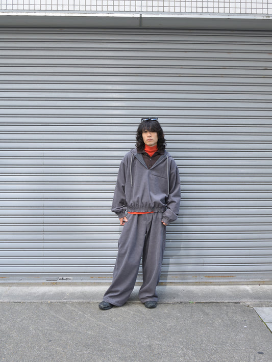 ANOTHER ASPECT アナザーアスペクト POLO SHIRT 2.0 BROWN MELANGE  ブラウン ポロシャツ ウール ベーシック デンマーク ユニセックス トザオウ Corduroy Pants チャコール グレー CHARCOAL GRAY TOZ-26AW-PA003 コットン COTTON WOOL ウール パンツ スラックス 26aw 春夏 日本取り扱い 名古屋 丸の内 セレクトショップ THIRD PLACE サードプレイス