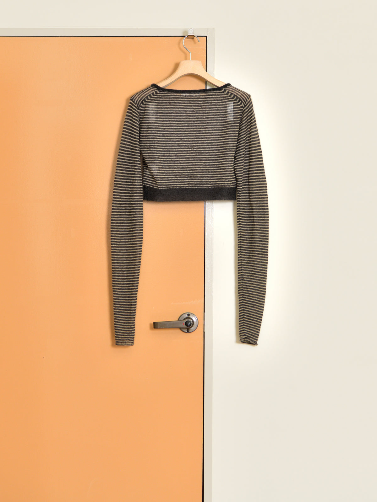 KAYLE SUPER KID MOHAIR POCKET CROPPED TOP K-2109 BEIGE ベージュ CHARCOAL チャコール モヘア ナイロン レディース 26FW 日本取り扱い 名古屋 丸の内 セレクトショップ THIRD PLACE サードプレイス