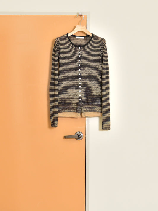KAYLE SUPER KID MOHAIR CARDIGAN K-2110 BEIGE ベージュ CHARCOAL チャコール モヘヤ ナイロン レディース 26FW 日本取り扱い 名古屋 丸の内 セレクトショップ THIRD PLACE サードプレイス