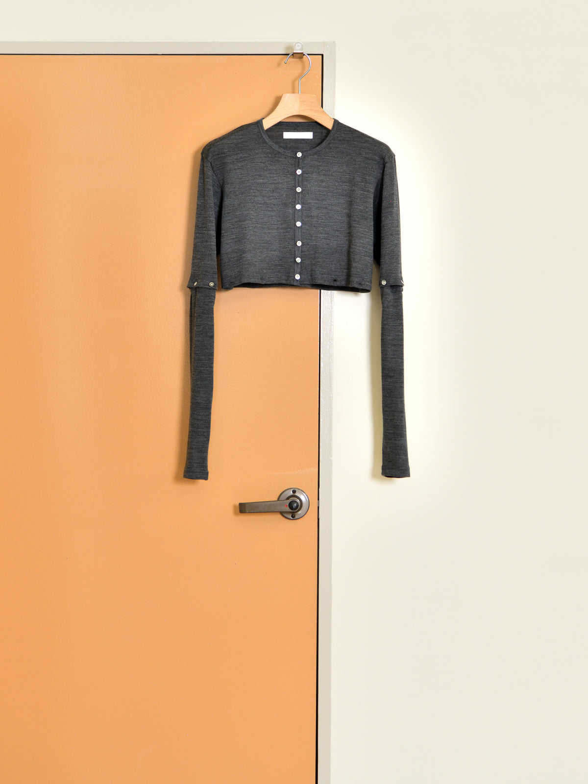 KAYLE WOOL JERSEY DETACHABLE CARDIGAN K-2209 GRAY グレー  IVORY アイボリー WOOL ウール レディース 26FW 日本取り扱い 名古屋 丸の内 セレクトショップ THIRD PLACE サードプレイス