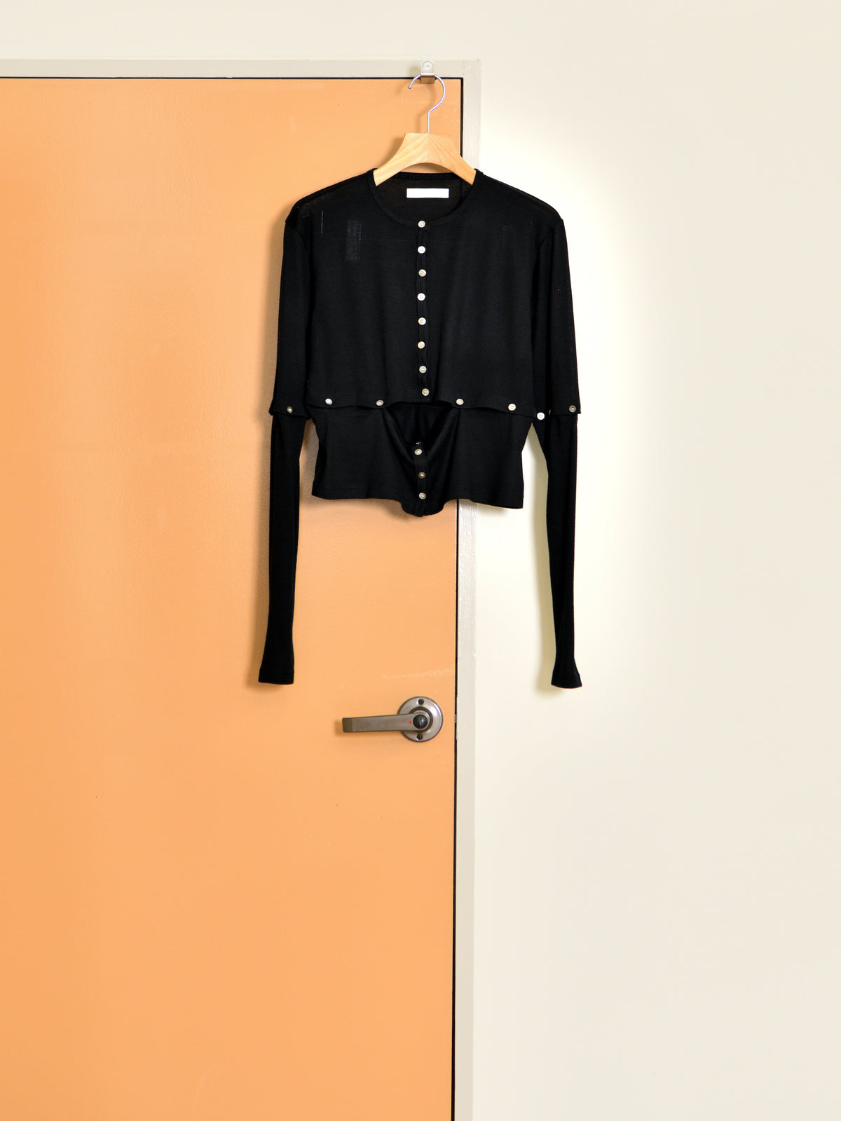 KAYLE WOOL JERSEY DETACHABLE CARDIGAN K-2209 BLACK ブラック  WOOL ウール レディース 26FW 日本取り扱い 名古屋 丸の内 セレクトショップ THIRD PLACE サードプレイス