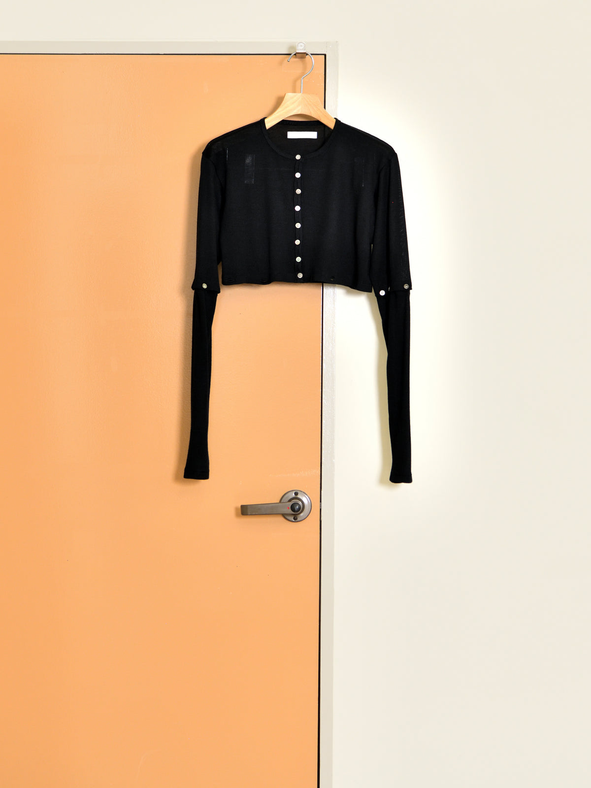 KAYLE WOOL JERSEY DETACHABLE CARDIGAN K-2209 BLACK ブラック  WOOL ウール レディース 26FW 日本取り扱い 名古屋 丸の内 セレクトショップ THIRD PLACE サードプレイス