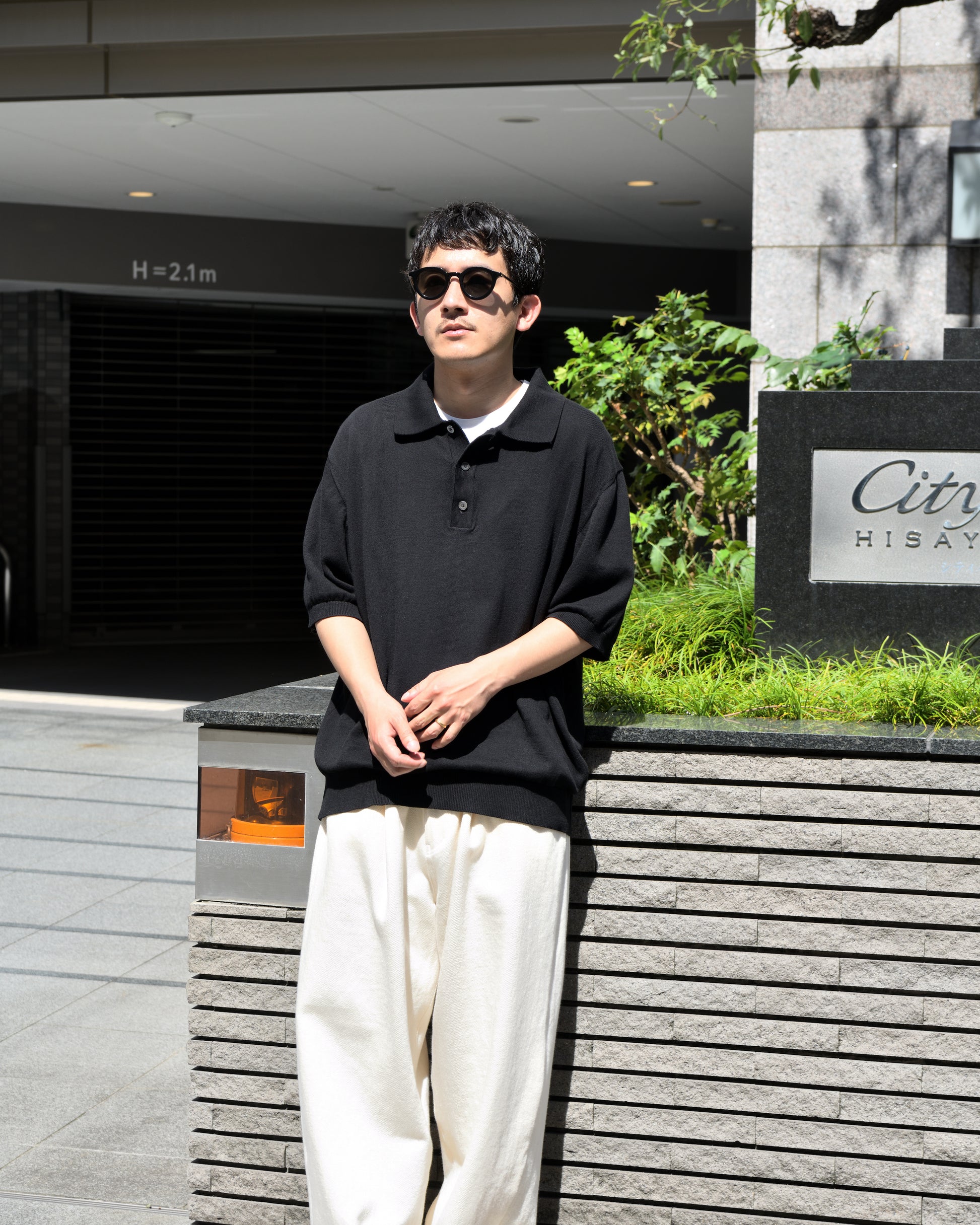 ANOTHER ASPECT アナザーアスペクト POLO SHIRT 3.0 ポロシャツ 新作 ブラック オーガニックコットン デンマーク コペンハーゲン 26ss 日本取り扱い 名古屋 丸の内 セレクトショップ THIRD PLACE サードプレイス