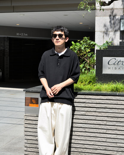 ANOTHER ASPECT アナザーアスペクト POLO SHIRT 3.0 ポロシャツ 新作 ブラック オーガニックコットン デンマーク コペンハーゲン 26ss 日本取り扱い 名古屋 丸の内 セレクトショップ THIRD PLACE サードプレイス