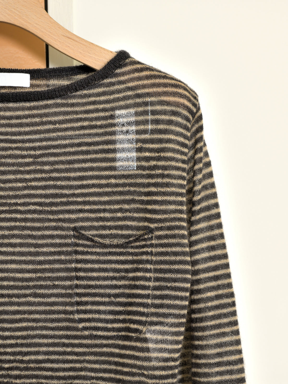 KAYLE SUPER KID MOHAIR POCKET CROPPED TOP K-2109 BEIGE ベージュ CHARCOAL チャコール モヘア ナイロン レディース 26FW 日本取り扱い 名古屋 丸の内 セレクトショップ THIRD PLACE サードプレイス