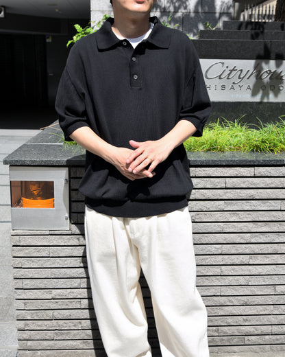 ANOTHER ASPECT アナザーアスペクト POLO SHIRT 3.0 ポロシャツ 新作 ブラック オーガニックコットン デンマーク コペンハーゲン 26ss 日本取り扱い 名古屋 丸の内 セレクトショップ THIRD PLACE サードプレイス