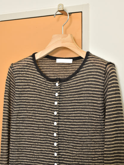 KAYLE SUPER KID MOHAIR CARDIGAN K-2110 BEIGE ベージュ CHARCOAL チャコール モヘヤ ナイロン レディース 26FW 日本取り扱い 名古屋 丸の内 セレクトショップ THIRD PLACE サードプレイス