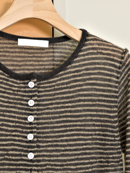 KAYLE SUPER KID MOHAIR CARDIGAN K-2110 BEIGE ベージュ CHARCOAL チャコール モヘヤ ナイロン レディース 26FW 日本取り扱い 名古屋 丸の内 セレクトショップ THIRD PLACE サードプレイス