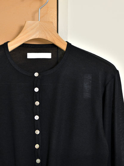 KAYLE WOOL JERSEY DETACHABLE CARDIGAN K-2209 BLACK ブラック  WOOL ウール レディース 26FW 日本取り扱い 名古屋 丸の内 セレクトショップ THIRD PLACE サードプレイス