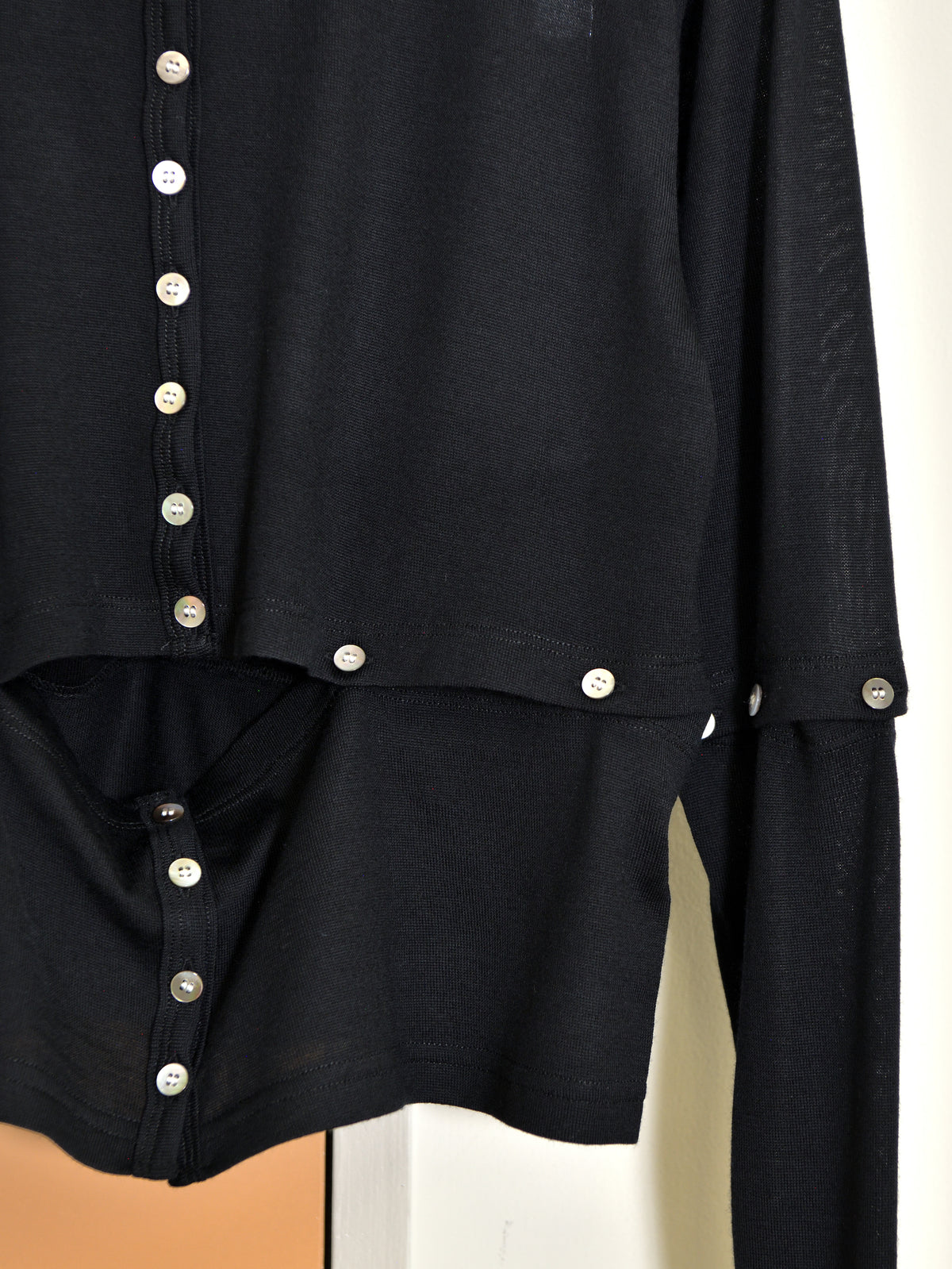 KAYLE WOOL JERSEY DETACHABLE CARDIGAN K-2209 BLACK ブラック  WOOL ウール レディース 26FW 日本取り扱い 名古屋 丸の内 セレクトショップ THIRD PLACE サードプレイス