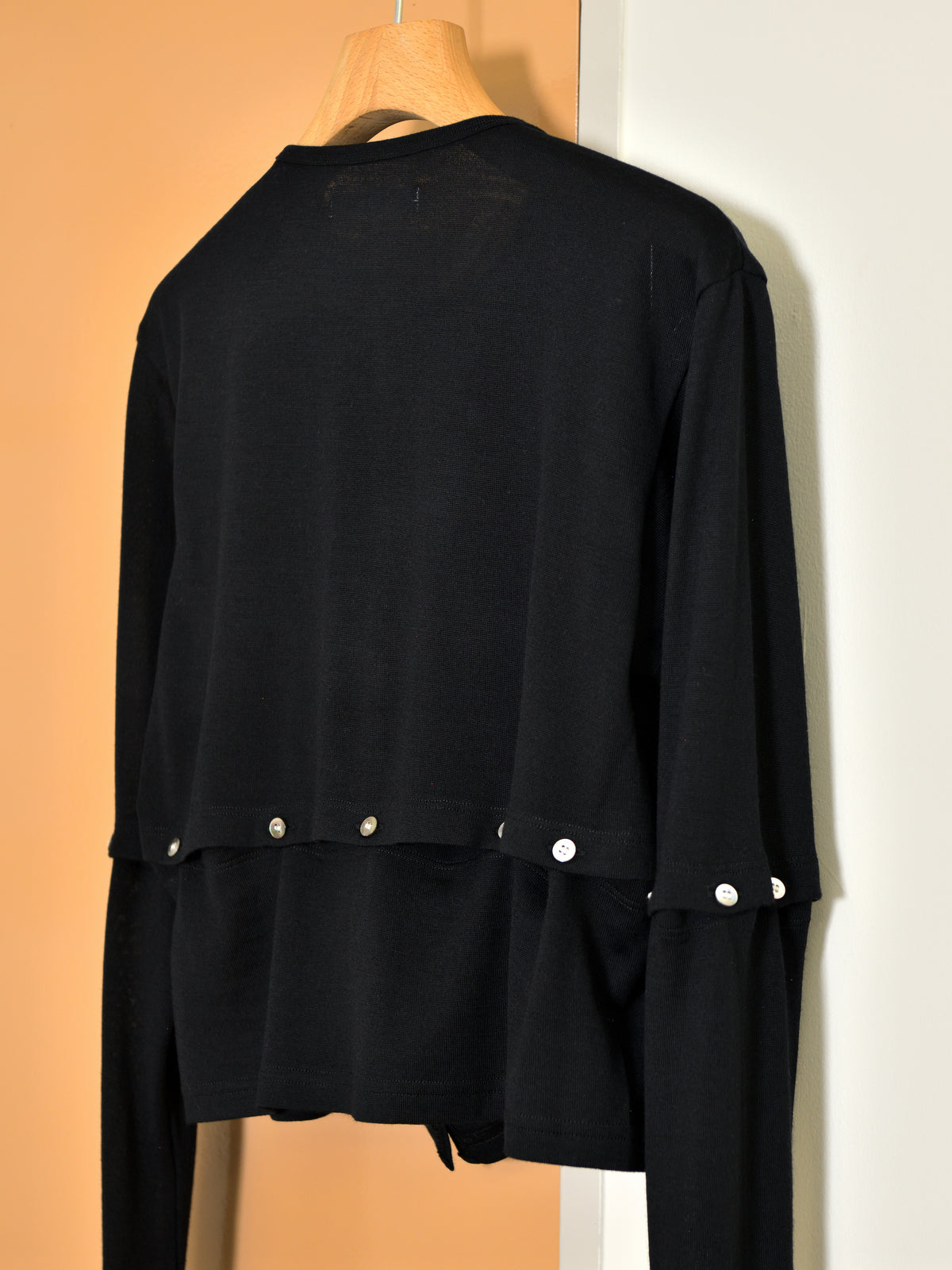 KAYLE WOOL JERSEY DETACHABLE CARDIGAN K-2209 BLACK ブラック  WOOL ウール レディース 26FW 日本取り扱い 名古屋 丸の内 セレクトショップ THIRD PLACE サードプレイス
