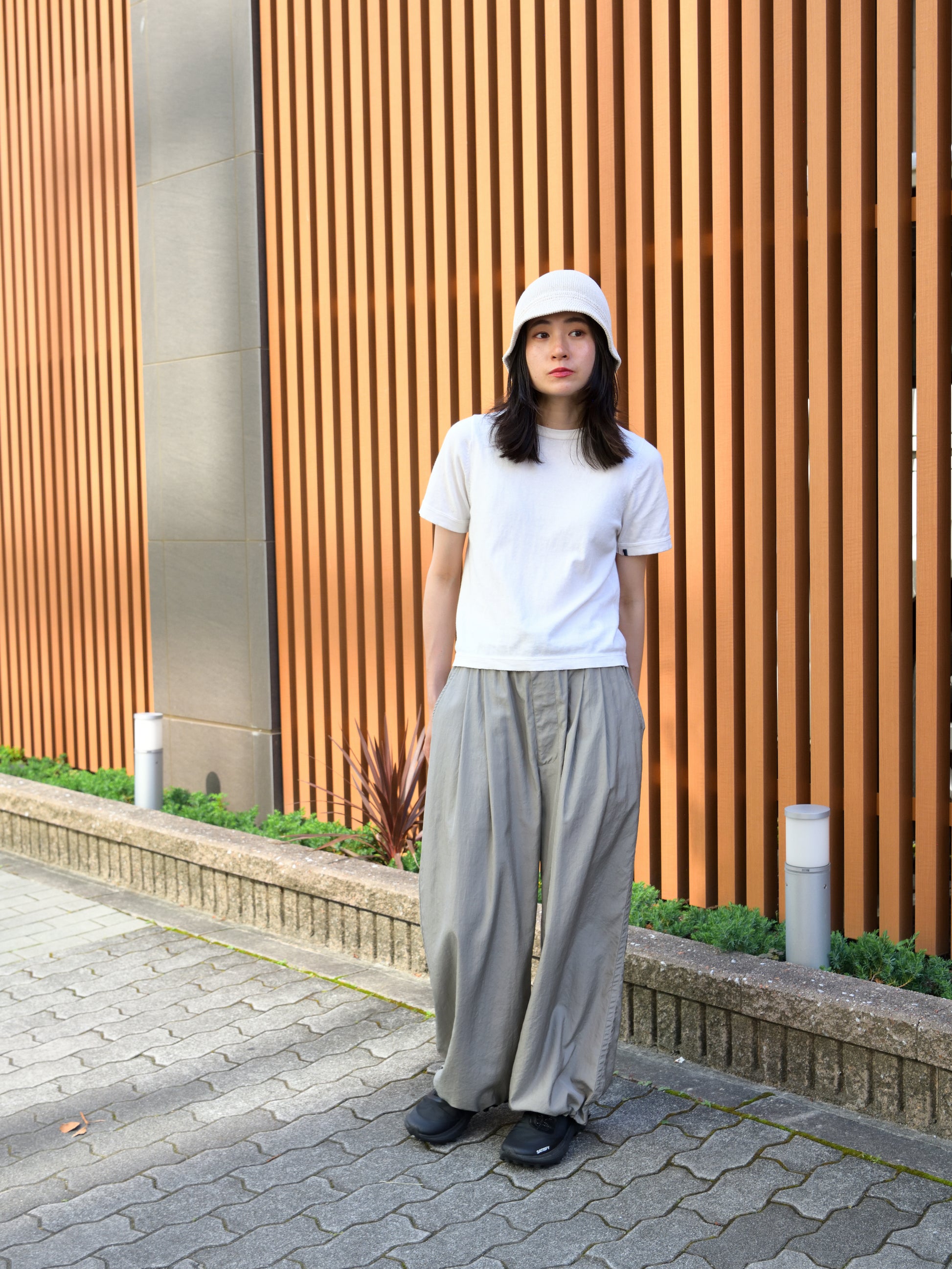 COMESANDGOES カムズアンドゴーズ　27207 和紙 KNIT FLAT HAT ハット コットン 和紙 ポリエステル ベージュ 洗える 洗濯可能 通販 愛知県 名古屋 丸の内 セレクトショップ THIRD PLACE サードプレイス