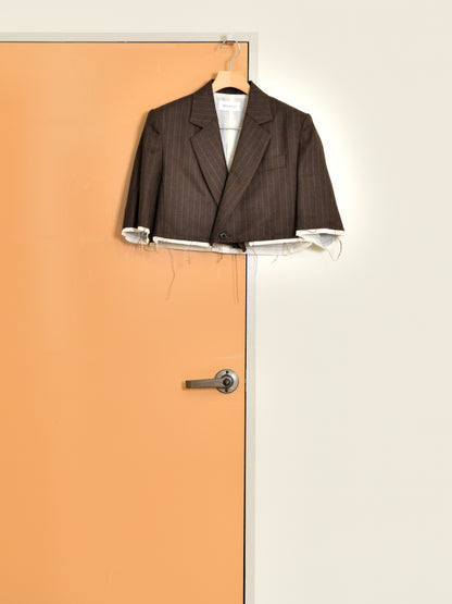 BELPER DOUBLE BREASTED SHORT JACKET 2011-0624F BROWN ブラウン WOOL ウール レディース 26FW 日本取り扱い 名古屋 丸の内 セレクトショップ THIRD PLACE サードプレイス
