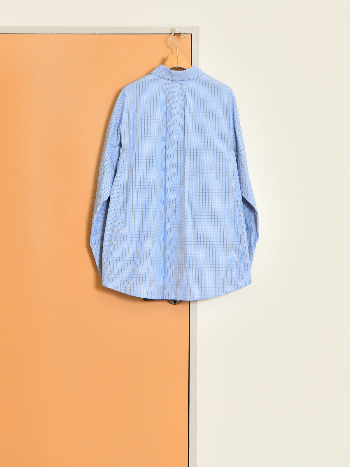 BELPER ROUND PLAID SHIRT 2514-1226P BLUE ブルー COTTON コットン  レディース 26FW 日本取り扱い 名古屋 丸の内 セレクトショップ THIRD PLACE サードプレイス