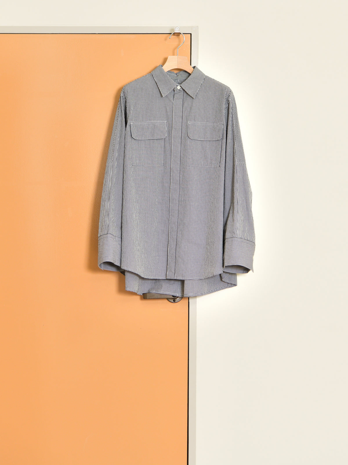 BELPER ROUND PLAID SHIRT 2514-1226P BLACK ブラック ギンガムチェック COTTON コットン レディース 26FW 日本取り扱い 名古屋 丸の内 セレクトショップ THIRD PLACE サードプレイス