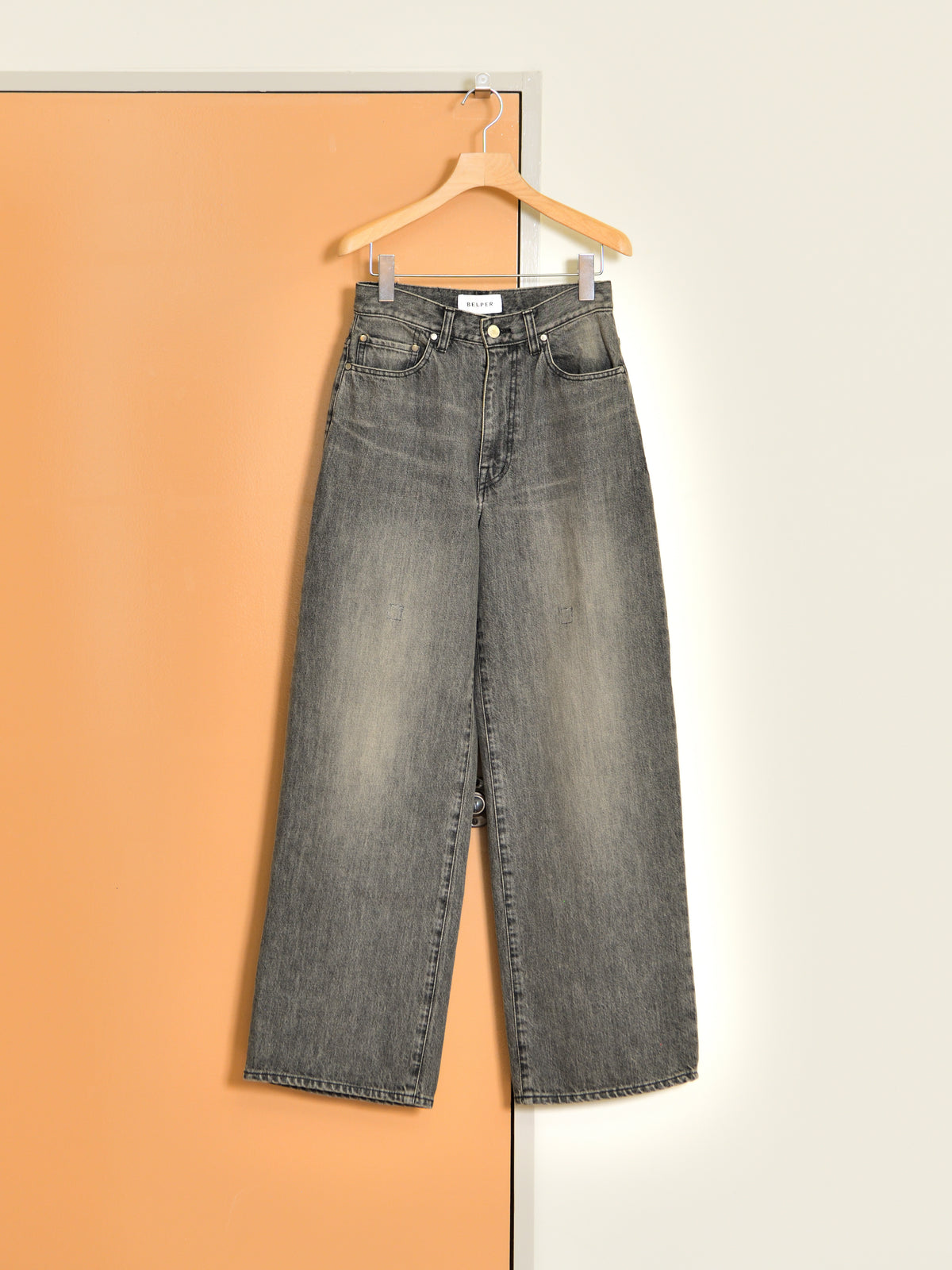 BELPER PULL DENIM PANTS 2211-0225 BLACK ブラック COTTON コットン レディース 26FW 日本取り扱い 名古屋 丸の内 セレクトショップ THIRD PLACE サードプレイス