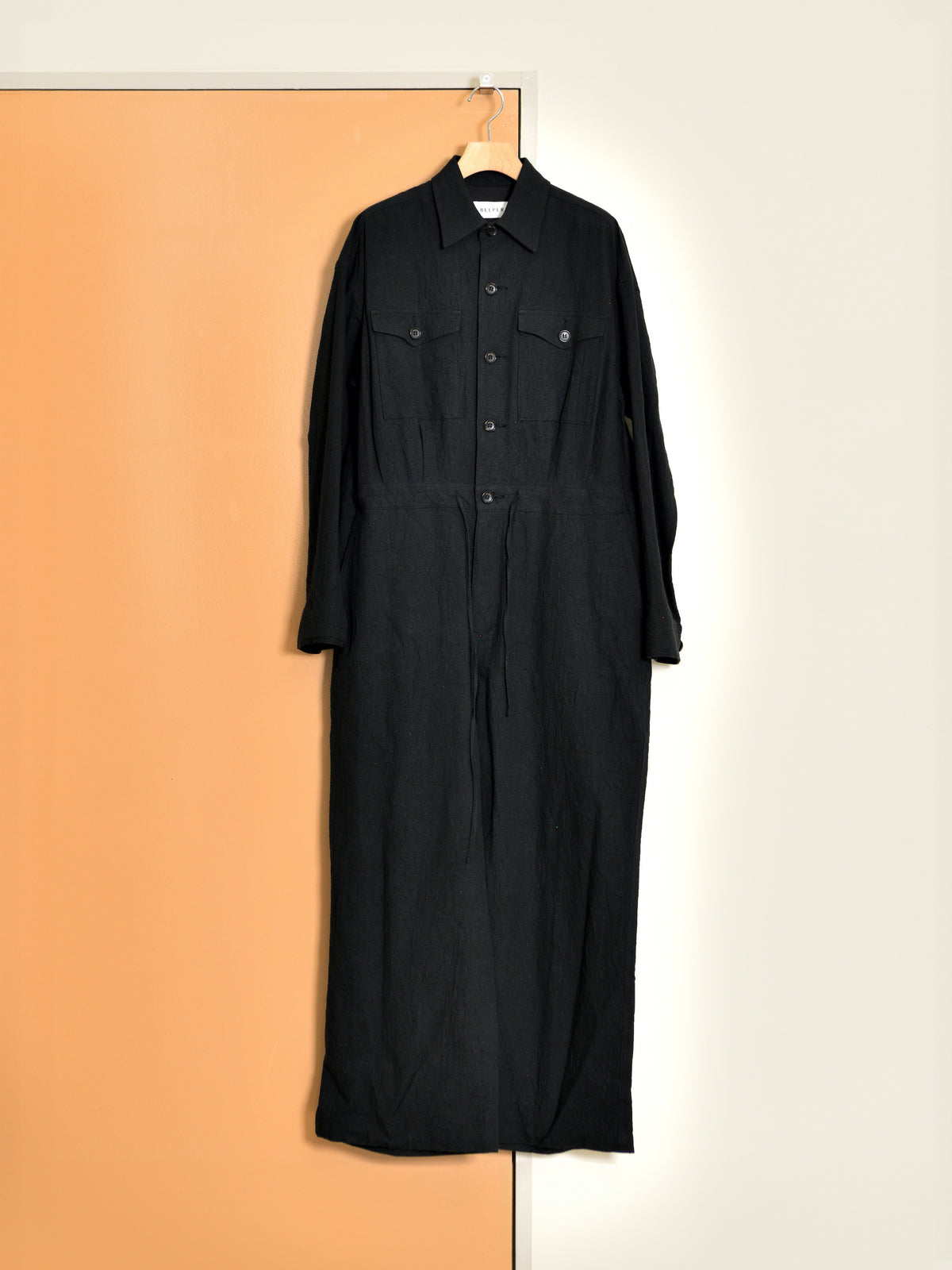 BELPER WASHED LINEN JUMP SUIT 2011-0624F BLACK ブラック リネン コットン レディース 26FW 日本取り扱い 名古屋 丸の内 セレクトショップ THIRD PLACE サードプレイス