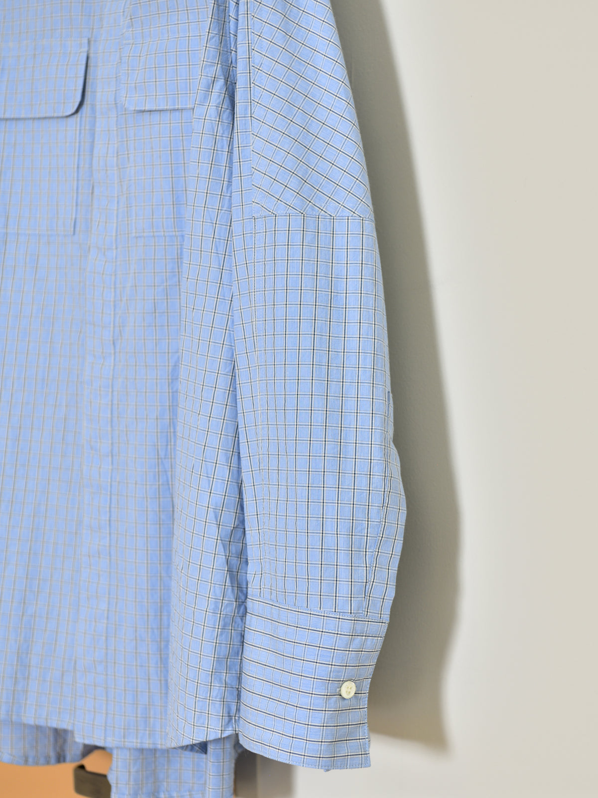 BELPER ROUND PLAID SHIRT 2514-1226P BLUE ブルー COTTON コットン  レディース 26FW 日本取り扱い 名古屋 丸の内 セレクトショップ THIRD PLACE サードプレイス