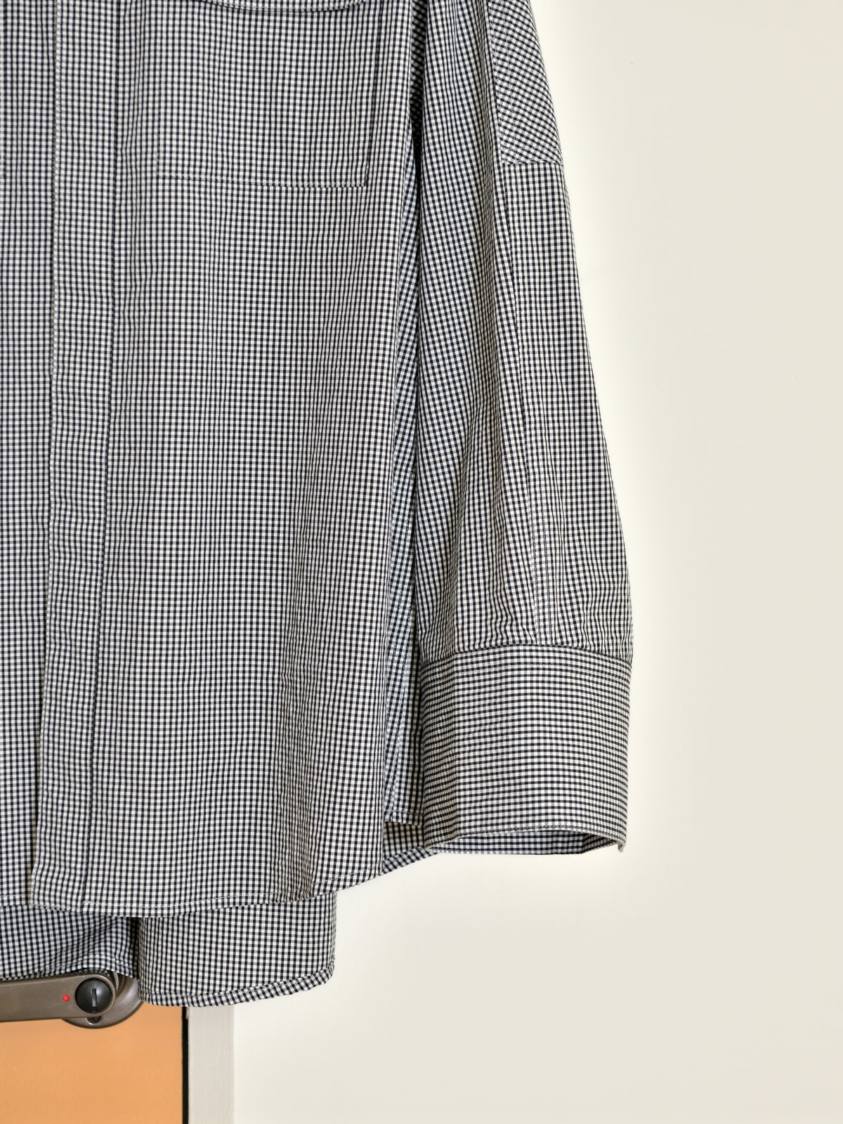 BELPER ROUND PLAID SHIRT 2514-1226P BLACK ブラック ギンガムチェック COTTON コットン レディース 26FW 日本取り扱い 名古屋 丸の内 セレクトショップ THIRD PLACE サードプレイス