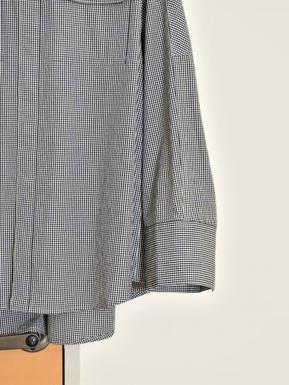 BELPER ROUND PLAID SHIRT 2514-1226P BLACK ブラック ギンガムチェック COTTON コットン レディース 26FW 日本取り扱い 名古屋 丸の内 セレクトショップ THIRD PLACE サードプレイス