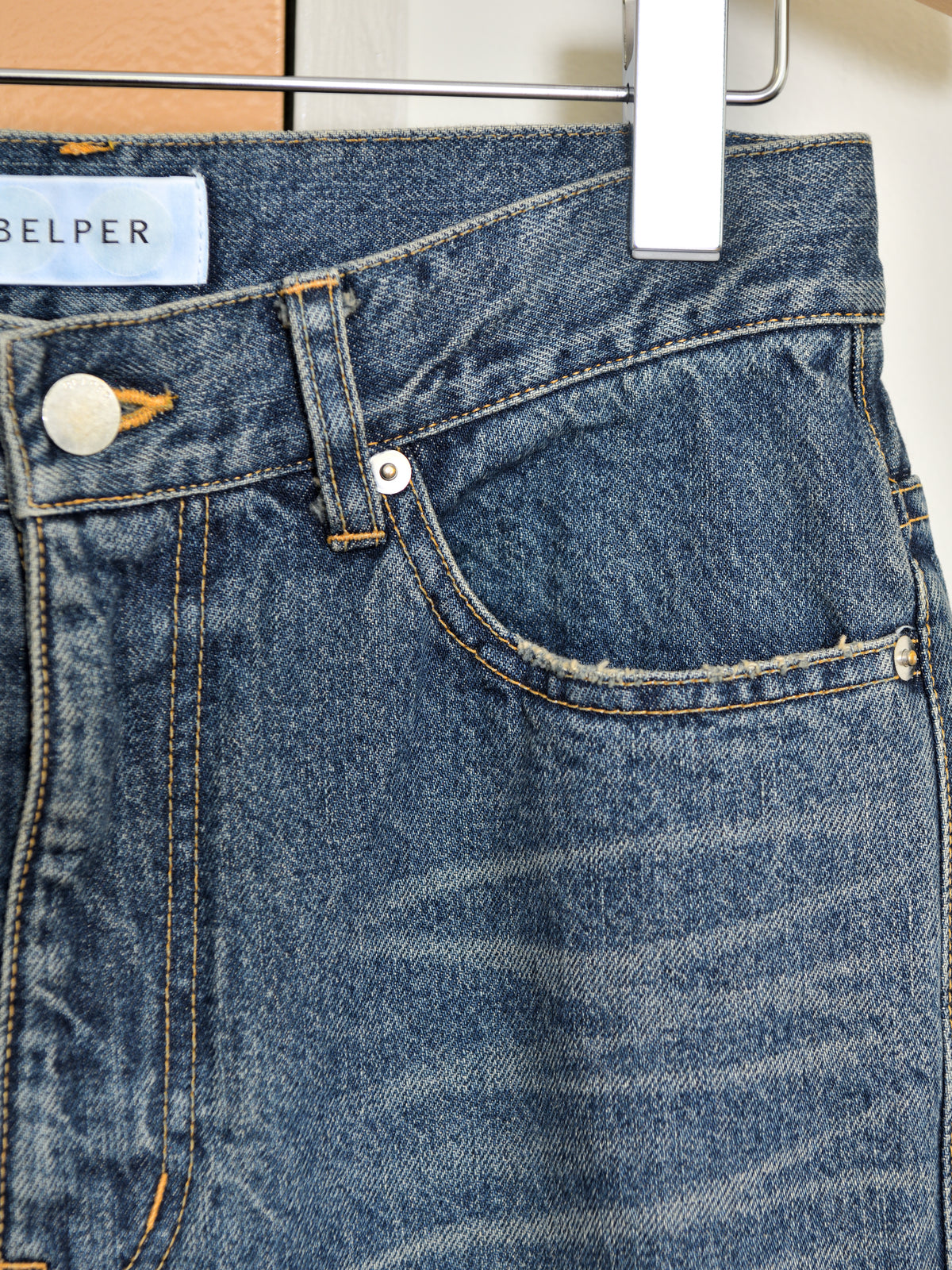 BELPER REGULAR DENIM FADE 2512-1926F フェード インディゴ INDIGO  COTTON コットン レディース 26FW 日本取り扱い 名古屋 丸の内 セレクトショップ THIRD PLACE サードプレイス