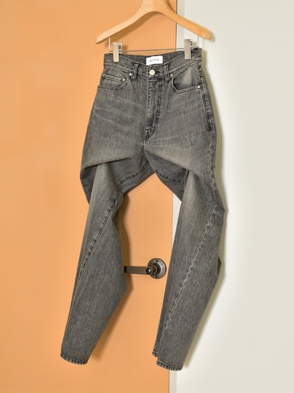 BELPER PULL DENIM PANTS 2211-0225 BLACK ブラック COTTON コットン レディース 26FW 日本取り扱い 名古屋 丸の内 セレクトショップ THIRD PLACE サードプレイス
