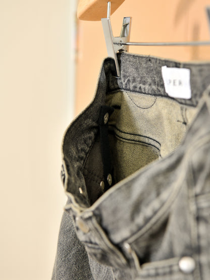 BELPER PULL DENIM PANTS 2211-0225 BLACK ブラック COTTON コットン レディース 26FW 日本取り扱い 名古屋 丸の内 セレクトショップ THIRD PLACE サードプレイス