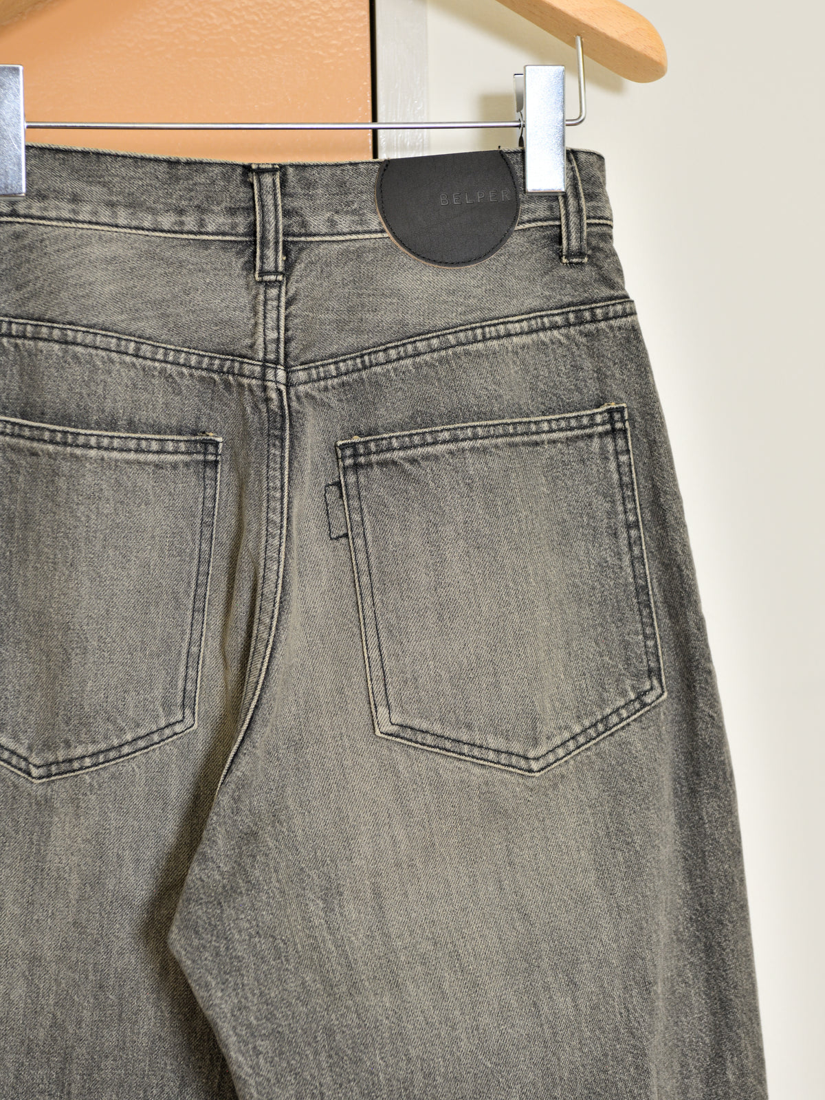 BELPER PULL DENIM PANTS 2211-0225 BLACK ブラック COTTON コットン レディース 26FW 日本取り扱い 名古屋 丸の内 セレクトショップ THIRD PLACE サードプレイス
