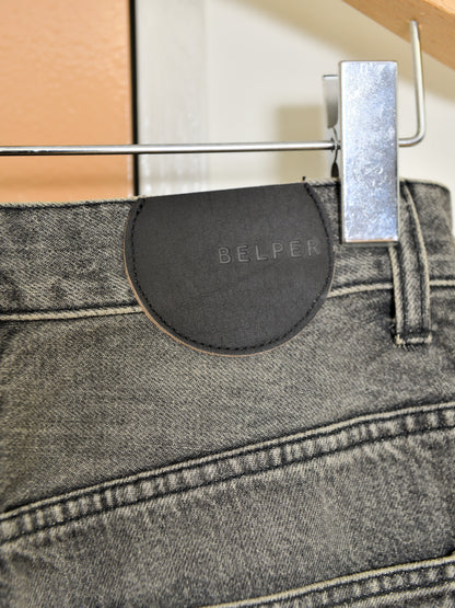 BELPER PULL DENIM PANTS 2211-0225 BLACK ブラック COTTON コットン レディース 26FW 日本取り扱い 名古屋 丸の内 セレクトショップ THIRD PLACE サードプレイス