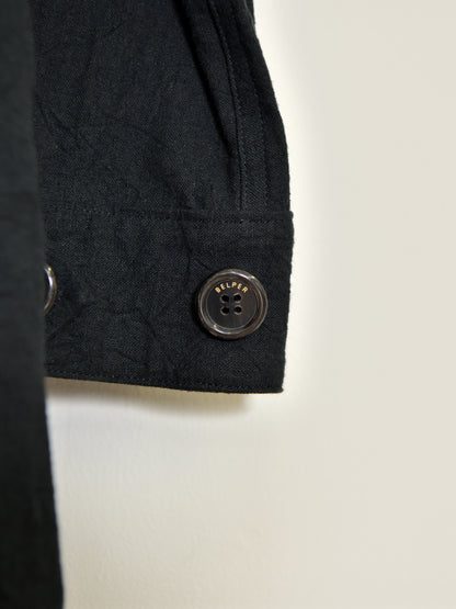 BELPER WASHED LINEN JUMP SUIT 2011-0624F BLACK ブラック リネン コットン レディース 26FW 日本取り扱い 名古屋 丸の内 セレクトショップ THIRD PLACE サードプレイス