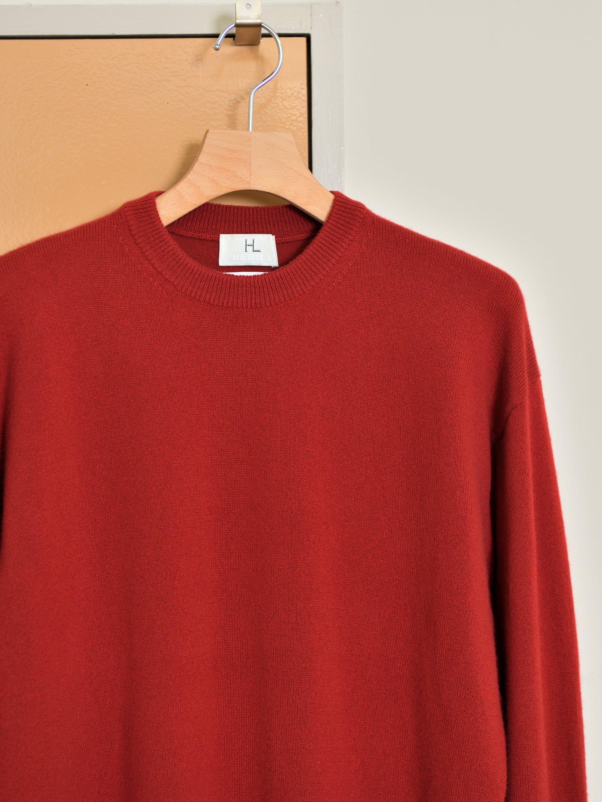HERILL へリル Goldencash Pullover 26-080-HL-8100-30 RED レッド カシミア cashmere 26FW 日本取り扱い 名古屋 丸の内 セレクトショップ THIRD PLACE サードプレイス