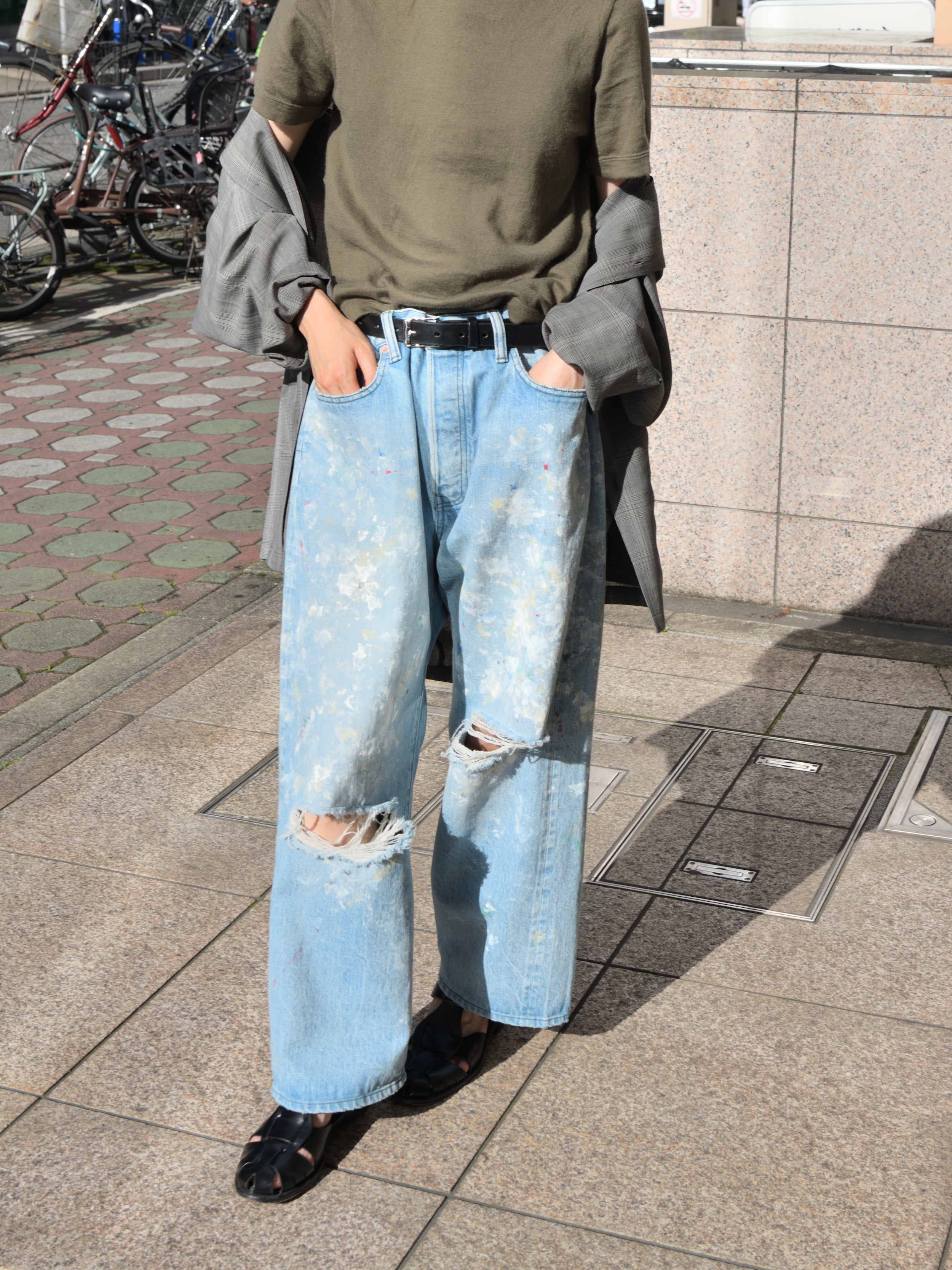 激レア！endlles denim エンブロイダリークラッシュリペアデニム HERILL 