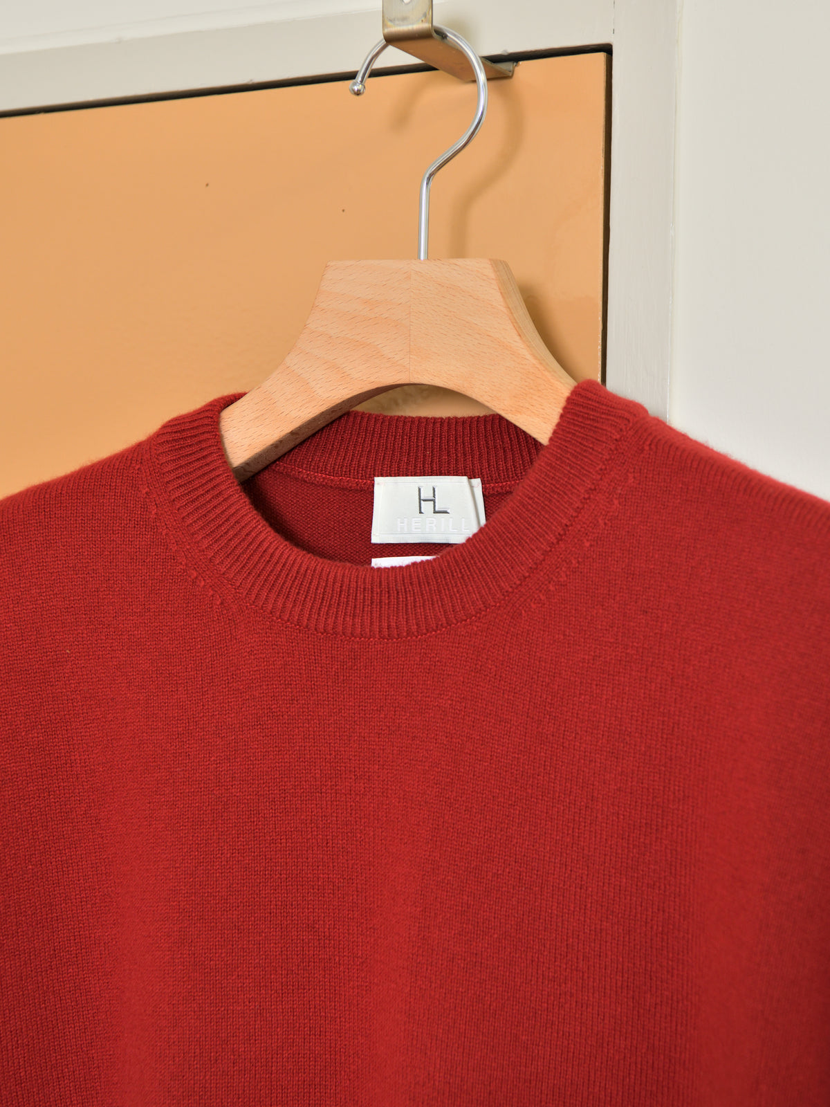 HERILL へリル Goldencash Pullover 26-080-HL-8100-30 RED レッド カシミア cashmere 26FW 日本取り扱い 名古屋 丸の内 セレクトショップ THIRD PLACE サードプレイス
