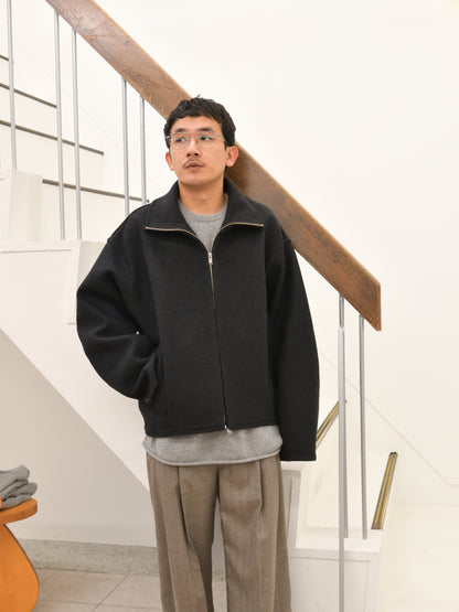 YOKE ヨーク Wool Cashmere Balloon Silhouette Blouson YK26FW01318B ウール カシミア ブルゾン CHARCOAL チャコール 26FW 日本取り扱い 名古屋 丸の内 セレクトショップ THIRD PLACE サードプレイス