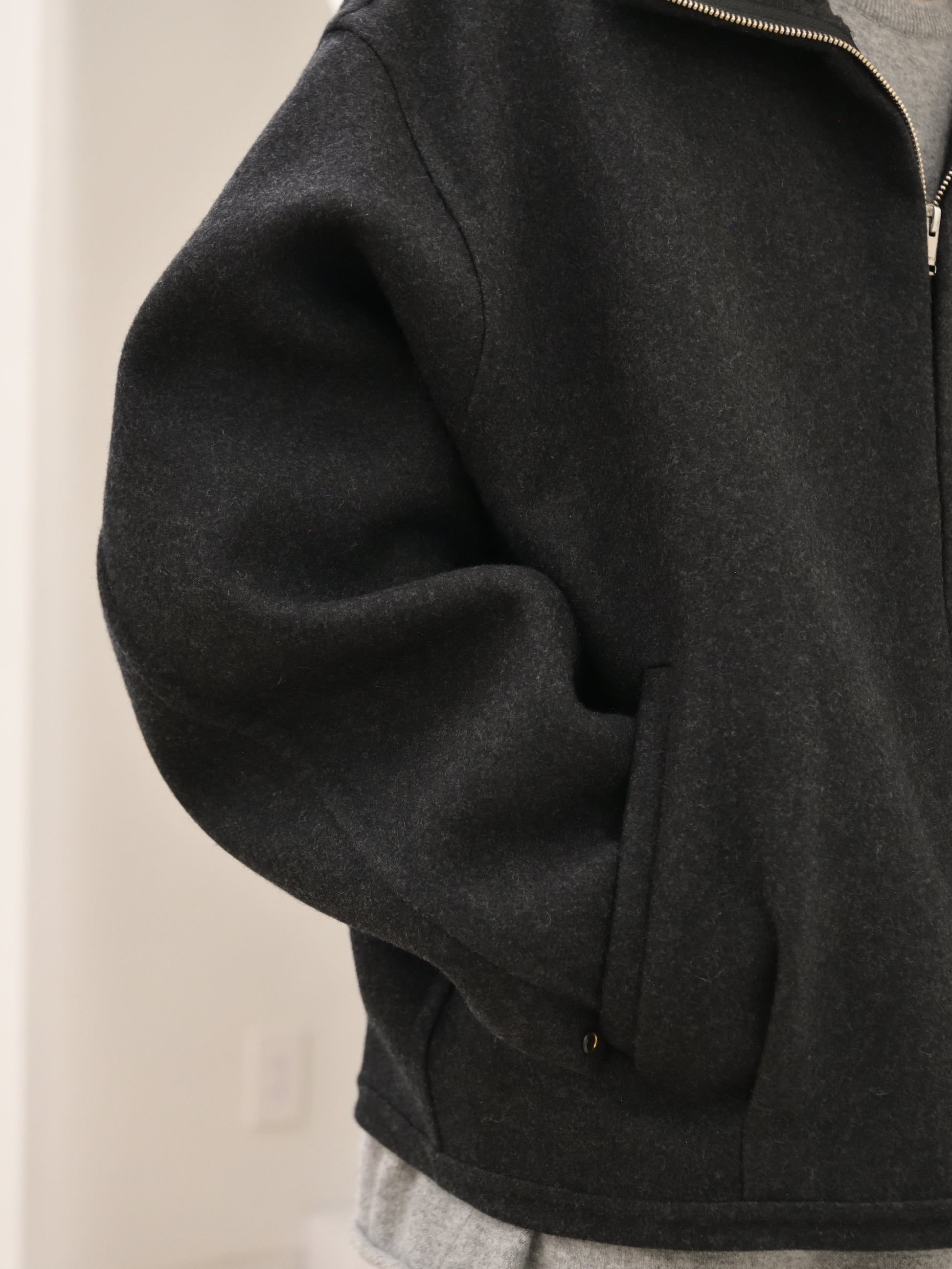 YOKE ヨーク Wool Cashmere Balloon Silhouette Blouson YK26FW01318B ウール カシミア ブルゾン CHARCOAL チャコール 26FW 日本取り扱い 名古屋 丸の内 セレクトショップ THIRD PLACE サードプレイス