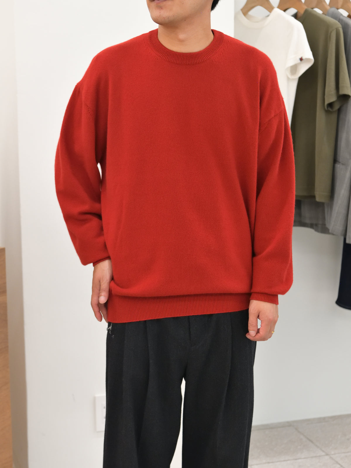 HERILL へリル Goldencash Pullover 26-080-HL-8100-30 RED レッド カシミア cashmere 26FW 日本取り扱い 名古屋 丸の内 セレクトショップ THIRD PLACE サードプレイス