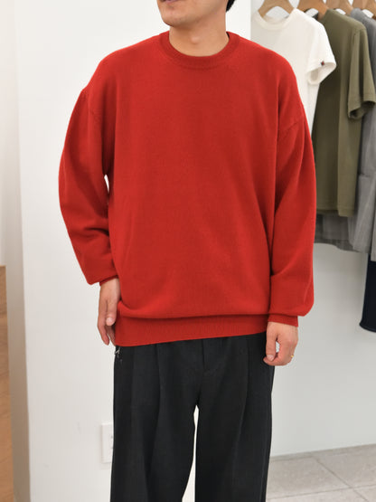 HERILL へリル Goldencash Pullover 26-080-HL-8100-30 RED レッド カシミア cashmere 26FW 日本取り扱い 名古屋 丸の内 セレクトショップ THIRD PLACE サードプレイス