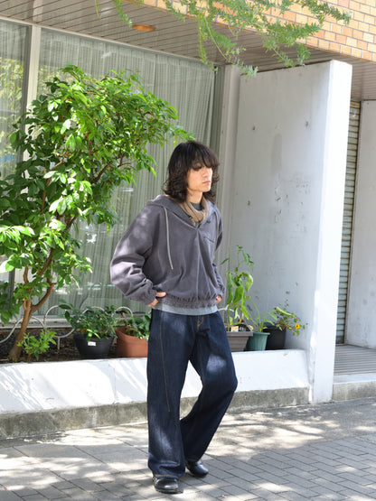TOZAOU トザオウ Corduroy Smock チャコール グレー CHARCOAL GRAY TOZ-26AW-PO0001 コットン COTTON WOOL ウール スモック セットアップ 26aw 春夏 日本取り扱い 名古屋 丸の内 セレクトショップ THIRD PLACE サードプレイス