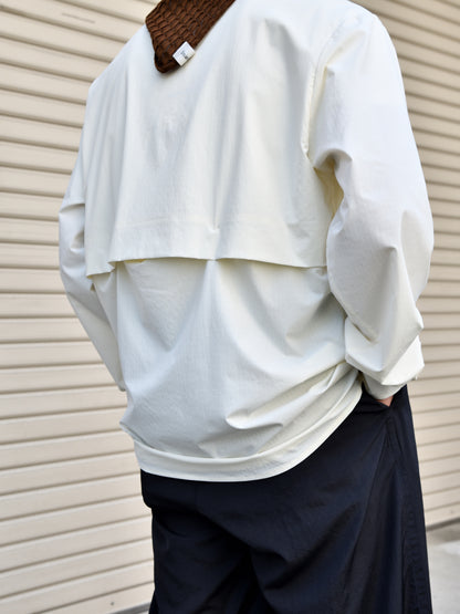 HIKING PATROL ハイキングパトロール SS26108 ALIGN BUTTON UP SHIRT オフホワイト offwhite ナイロンジャケット 北欧 ノルウェー アウトドア 都会 26SS 愛知県 名古屋 丸の内 セレクトショップ THIRD PLACE サードプレイス