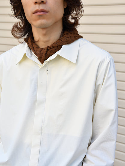 HIKING PATROL ハイキングパトロール SS26108 ALIGN BUTTON UP SHIRT オフホワイト offwhite ナイロンジャケット 北欧 ノルウェー アウトドア 都会 26SS 愛知県 名古屋 丸の内 セレクトショップ THIRD PLACE サードプレイス