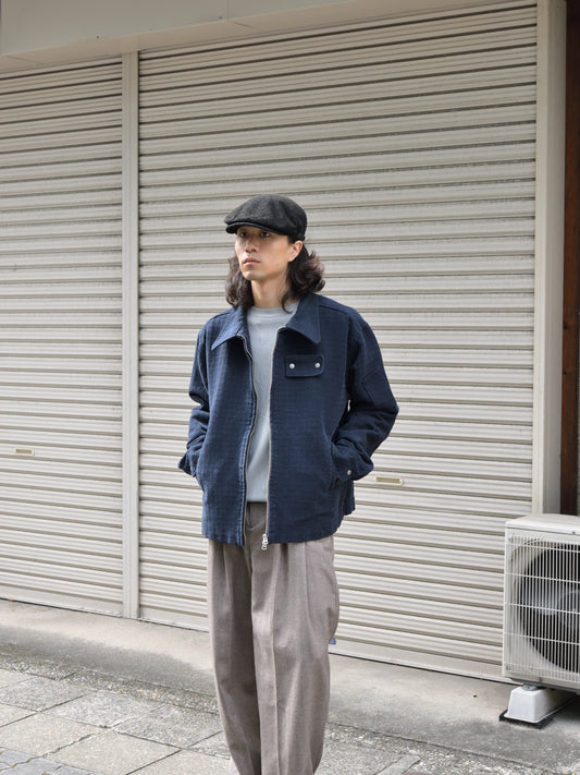 TOZAOU トザオウ Mechanic Panching Jacket NAVY ネイビー TOZ-26AW-JK0001 コットン COTTON ジャケット 26aw 春夏 日本取り扱い 名古屋 丸の内 セレクトショップ THIRD PLACE サードプレイス