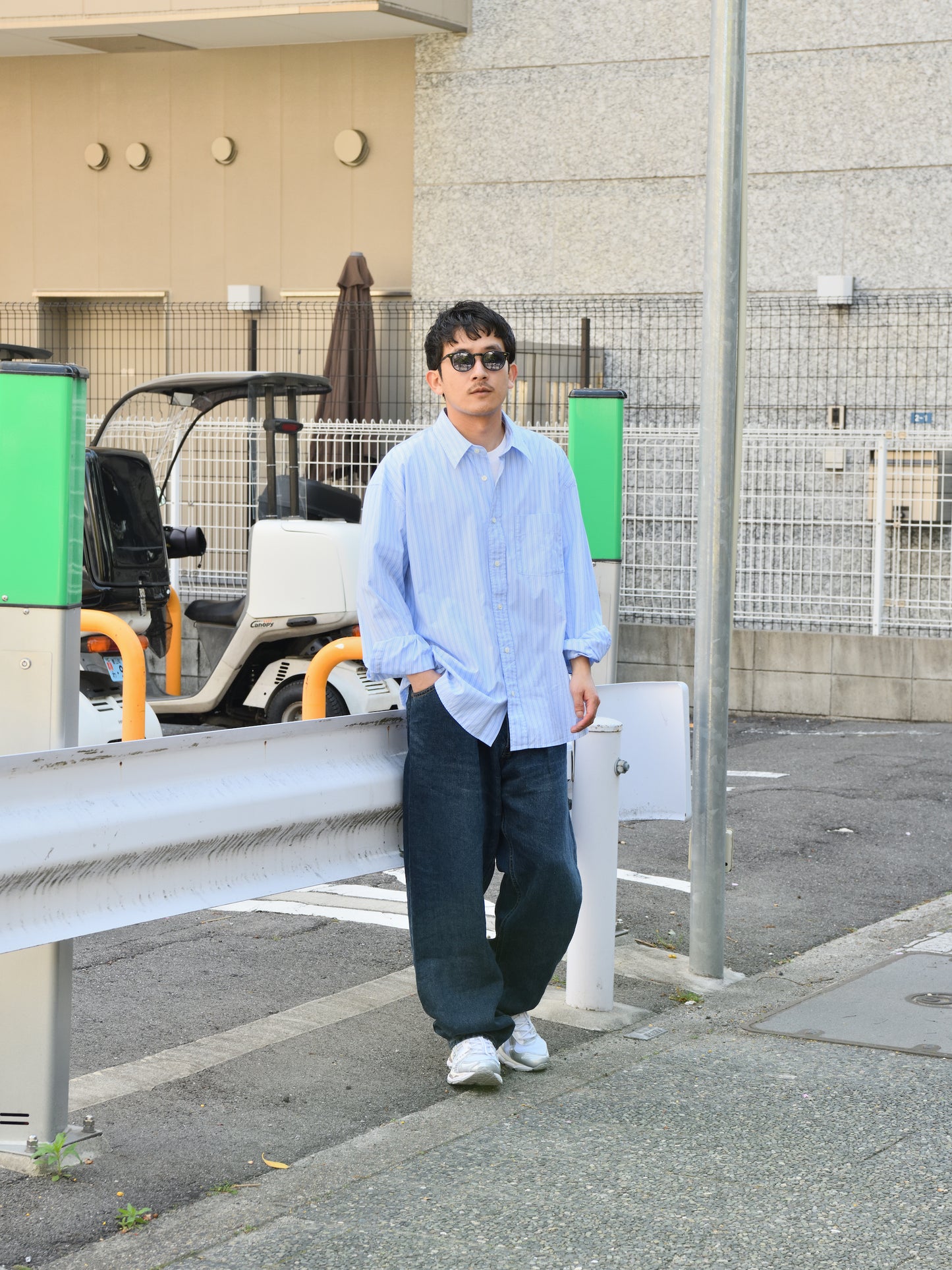 SUNFLOWER サンフラワー NEW BASE SHIRT 1308 シャツ ベーシック BLUE ストライプ ブルー 定番 日本 名古屋 セレクトショップ THIRD PLACE サードプレイス 名古屋 愛知県 東海 セレクトショップ THIRD PLACE サードプレイス